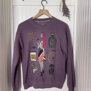 Women's Purple Graphic Crewneck Sweater - Disney